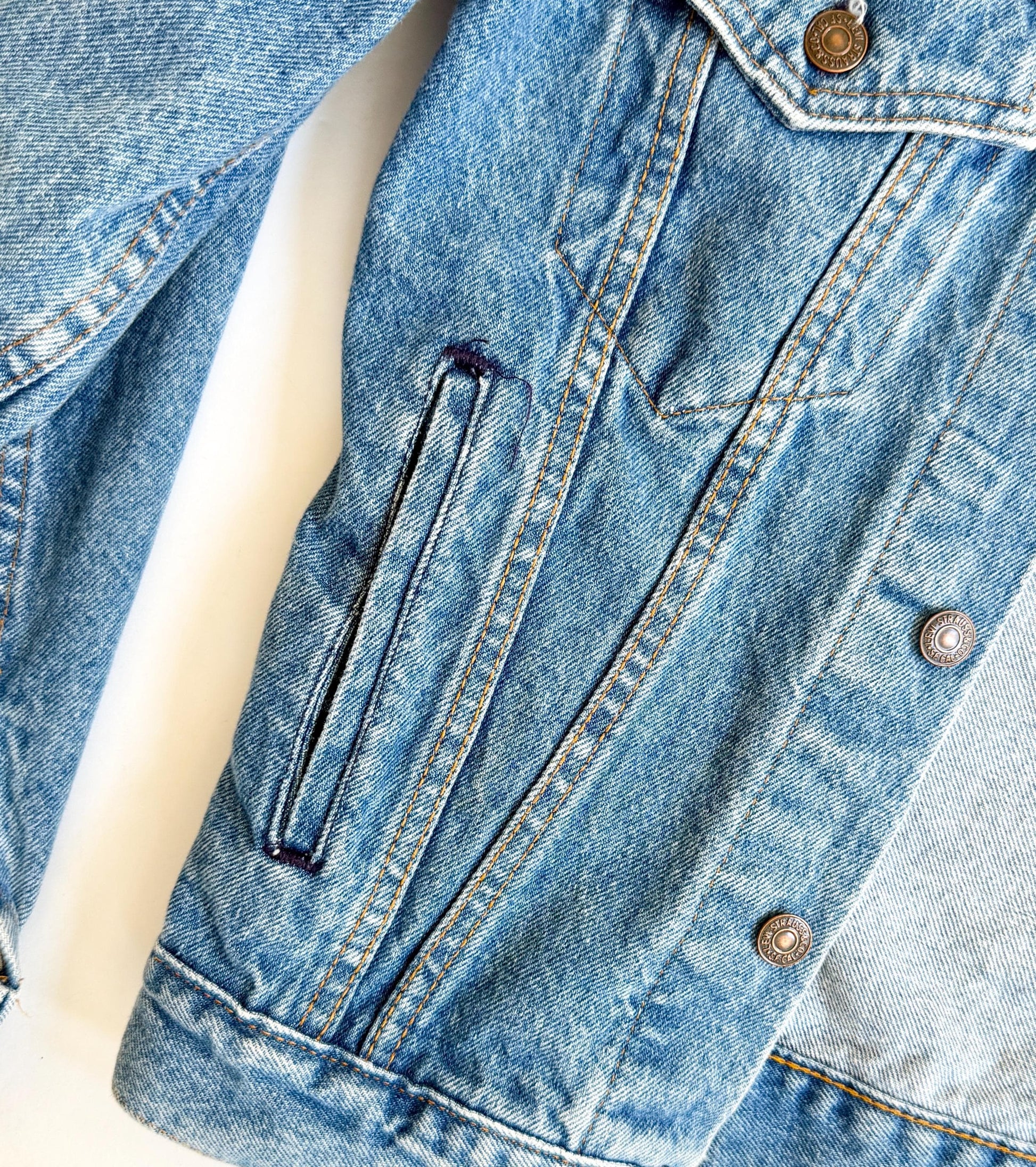 Vintage Levi's Denim Jacket Made in USA Medium Wash