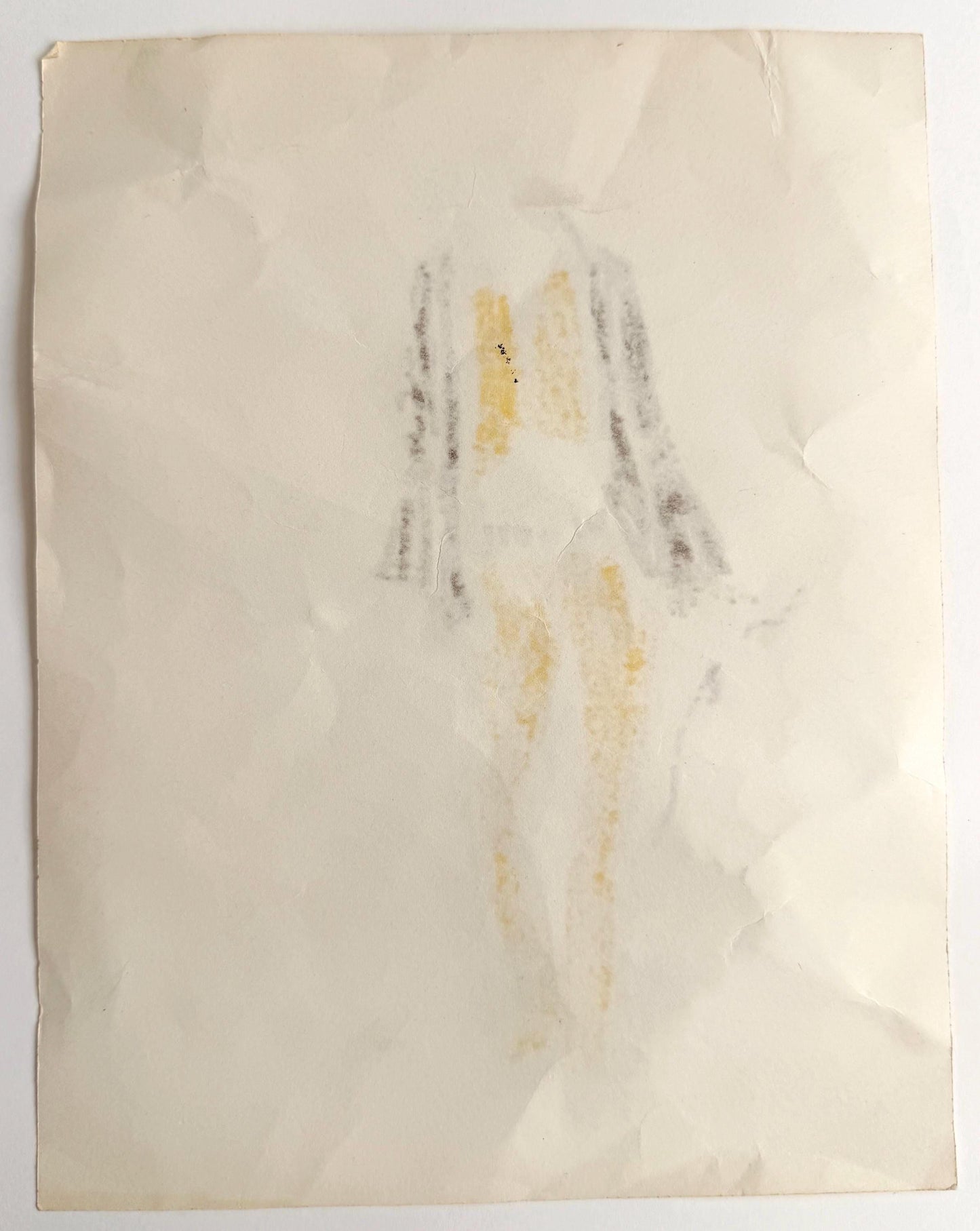 Vintage 70s Signed Fashion Sketch Drawing Boho Hippie Original Art