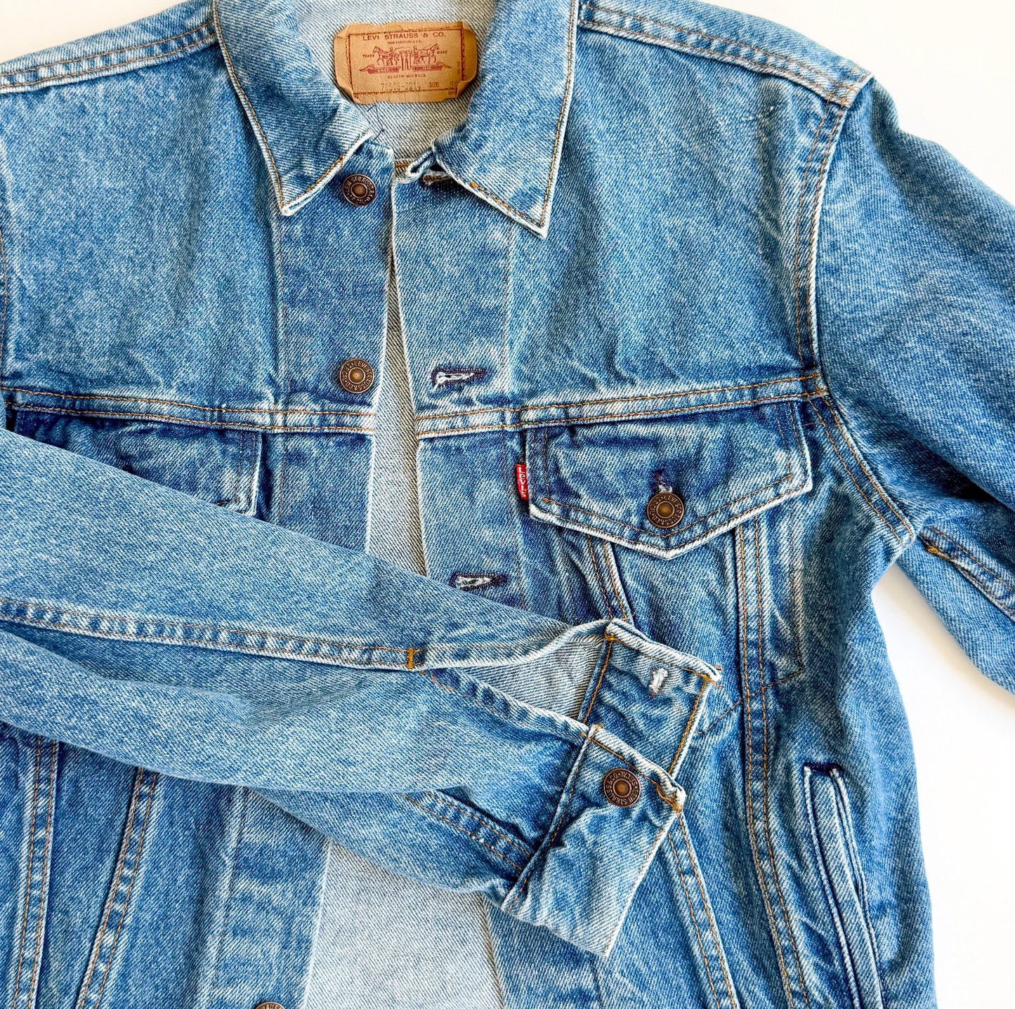 Vintage Levi's Denim Jacket Made in USA Medium Wash