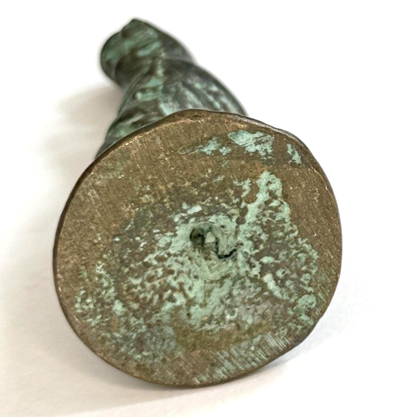 Vintage Venus de Milo Statue Heavy Cast Bronze Metal with Aged Patina