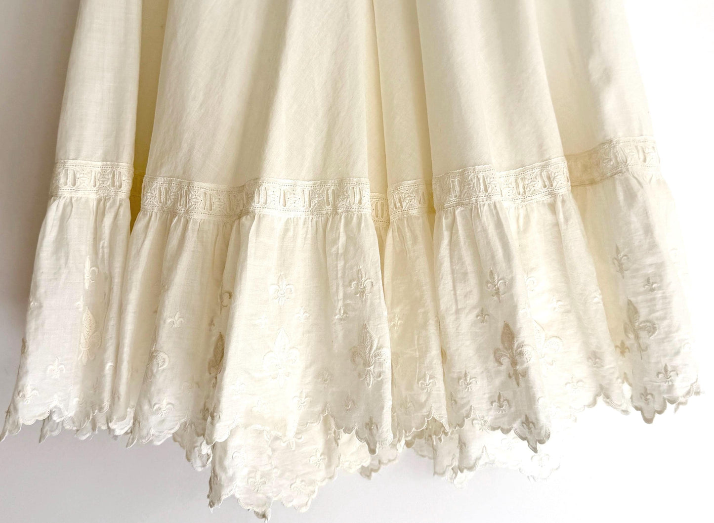 French Antique White Cotton Bloomers Knickers Historical Edwardian Victorian Undergarments