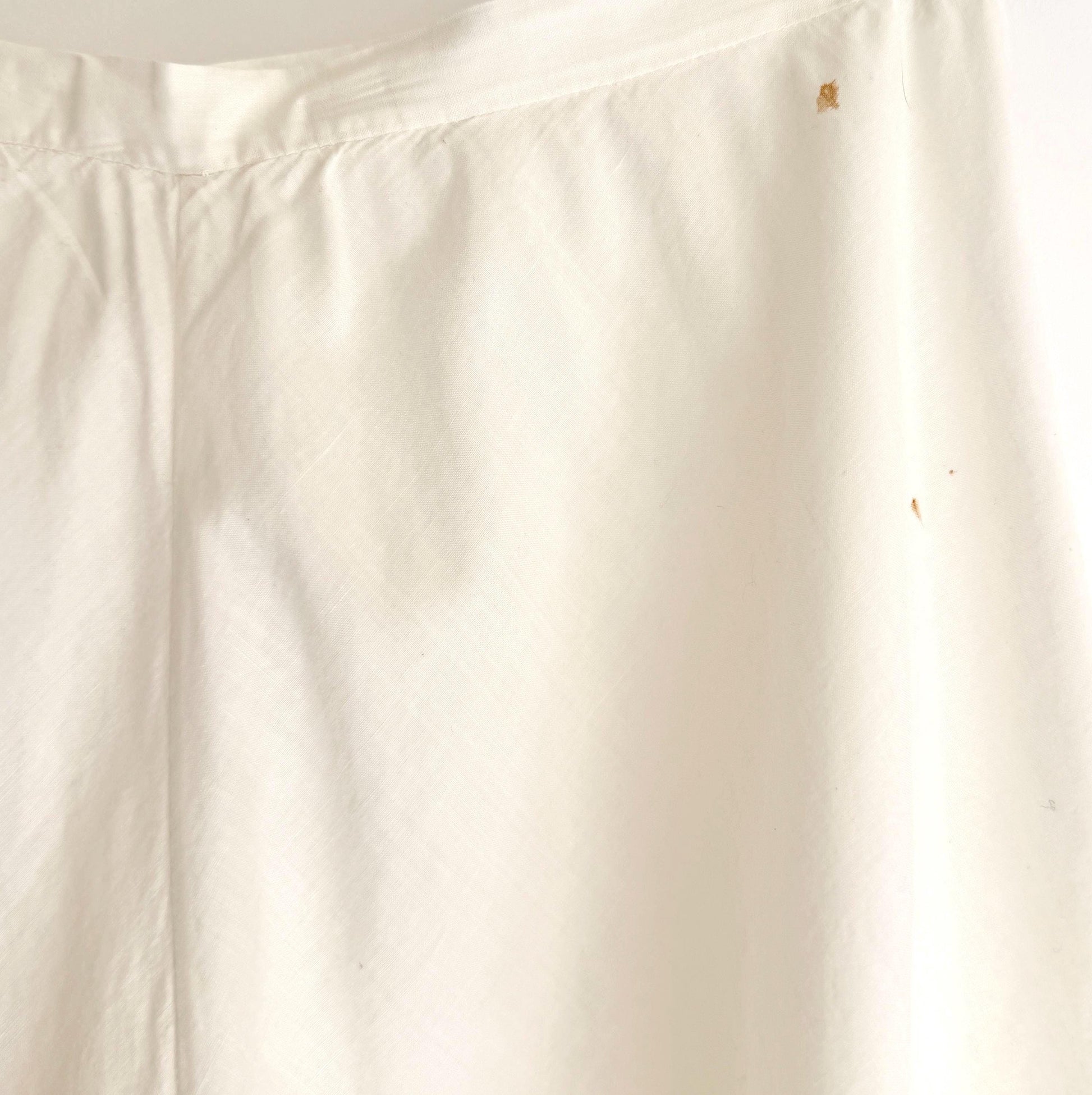 French Antique White Cotton Bloomers Knickers Historical Edwardian Victorian Undergarments