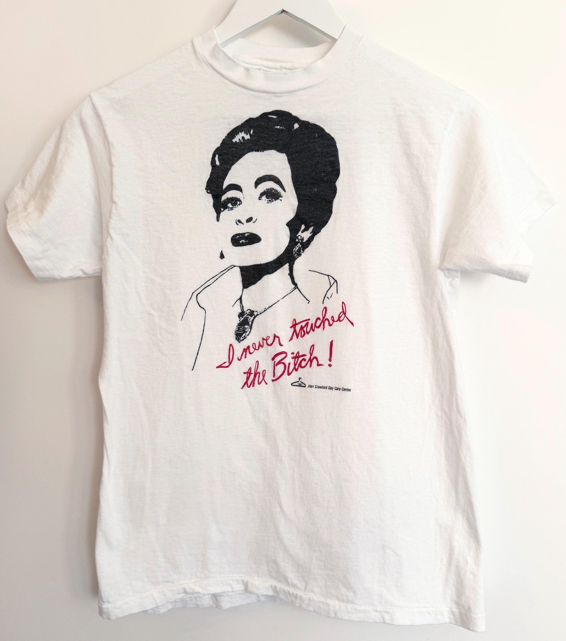 Rare 80s Mommie Dearest Graphic Tshirt 1981 Joan Crawford Movie I Never Touched the Bitch