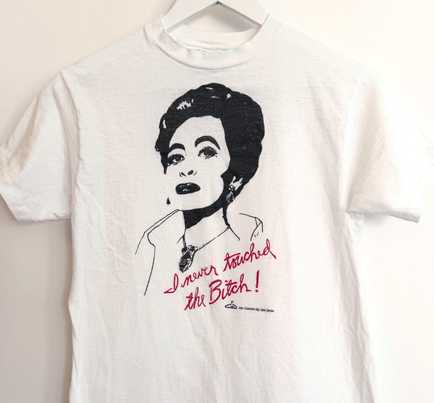 Rare 80s Mommie Dearest Graphic Tshirt 1981 Joan Crawford Movie I Never Touched the Bitch