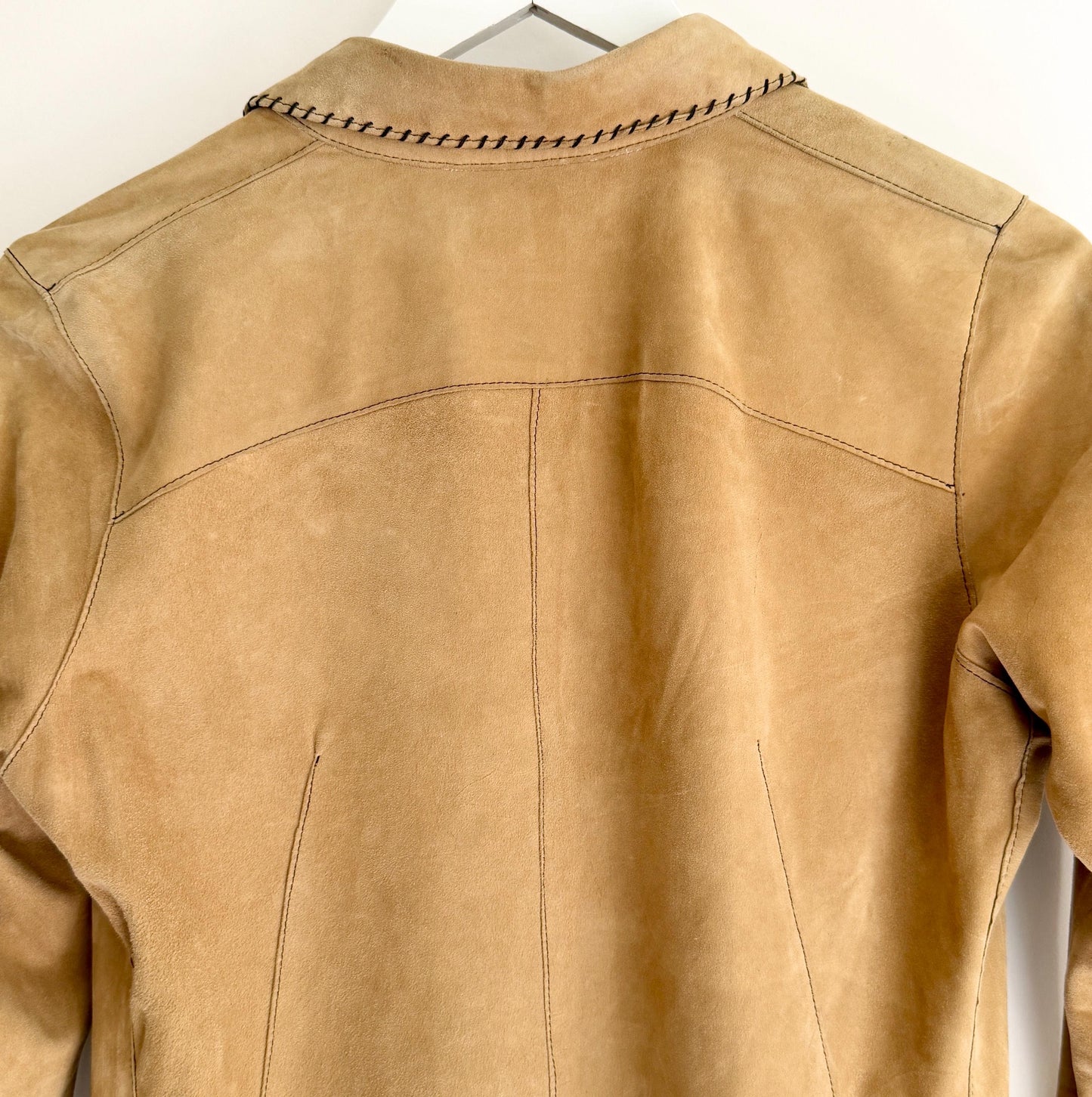 Vintage Henry Beguelin Suede Leather Shirt Jacket Made in Italy