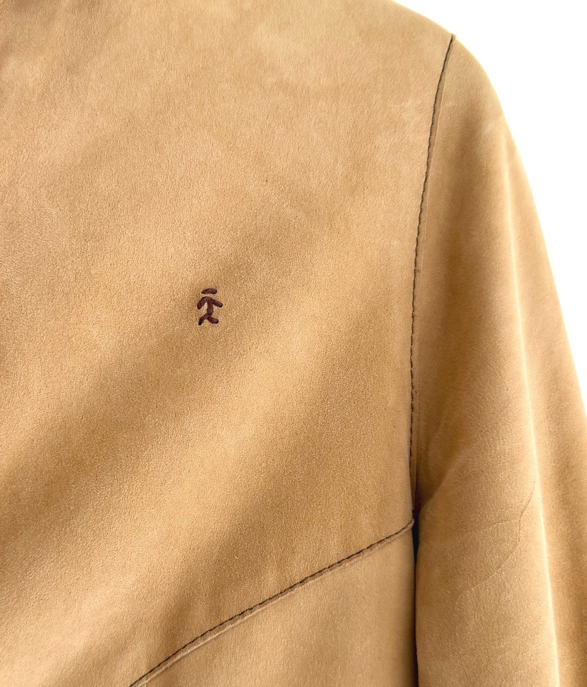 Vintage Henry Beguelin Suede Leather Shirt Jacket Made in Italy