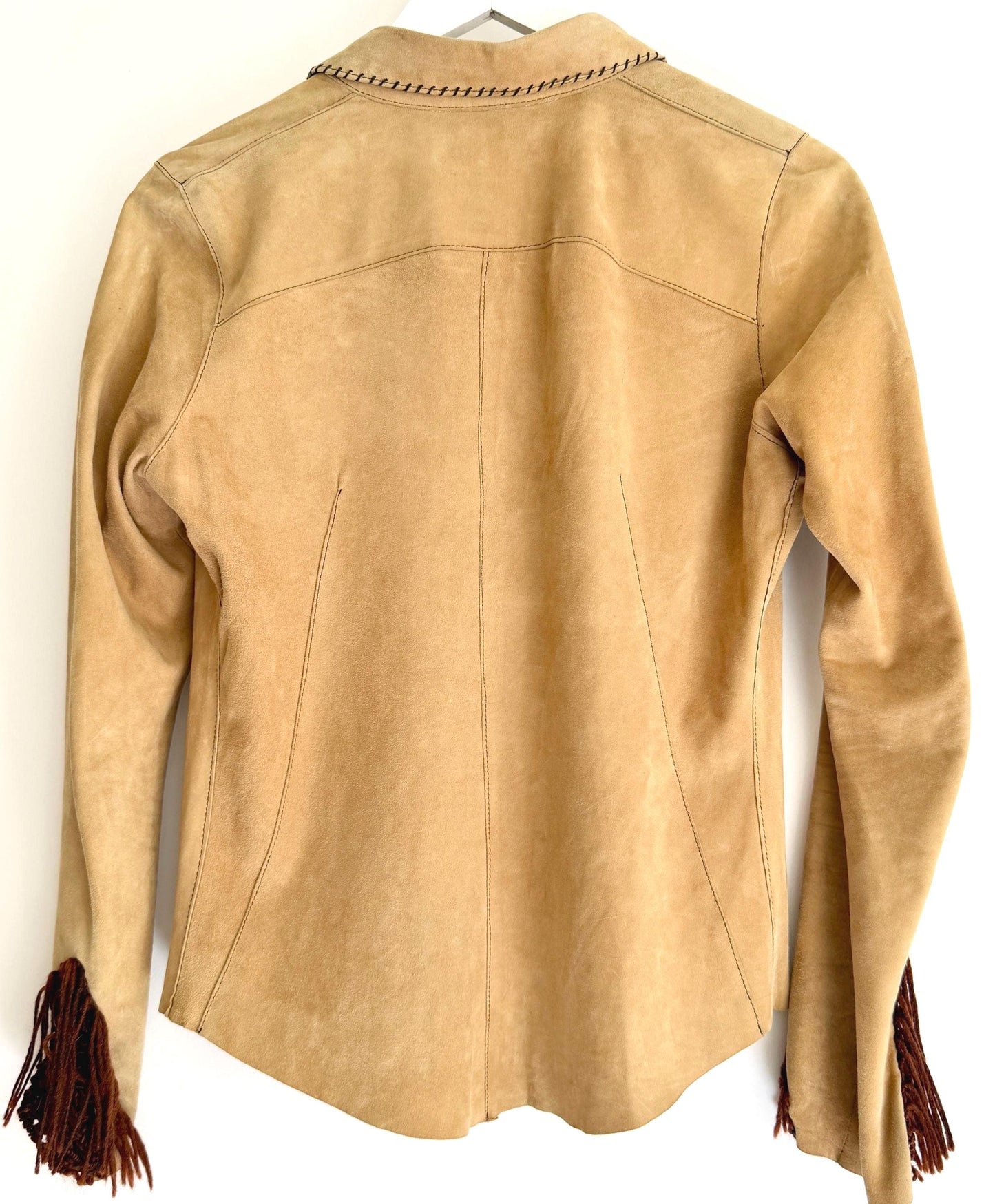 Vintage Henry Beguelin Suede Leather Shirt Jacket Made in Italy