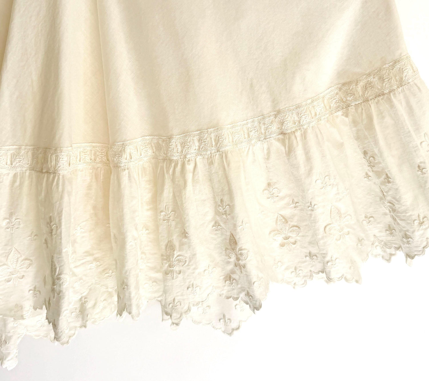 French Antique White Cotton Bloomers Knickers Historical Edwardian Victorian Undergarments