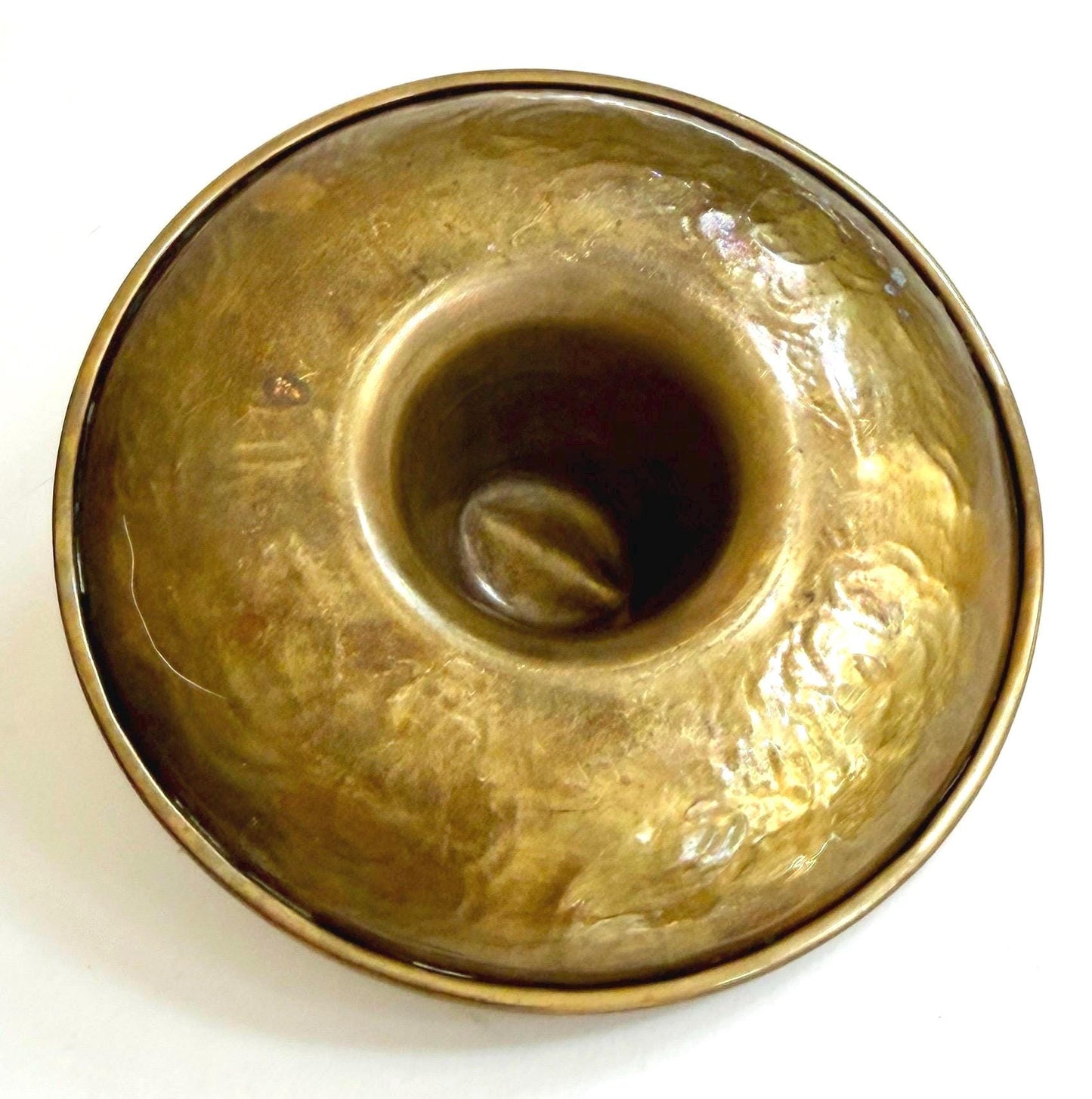 Vintage Brass Cowboy Hat Ashtray Western Decor Tobacciana