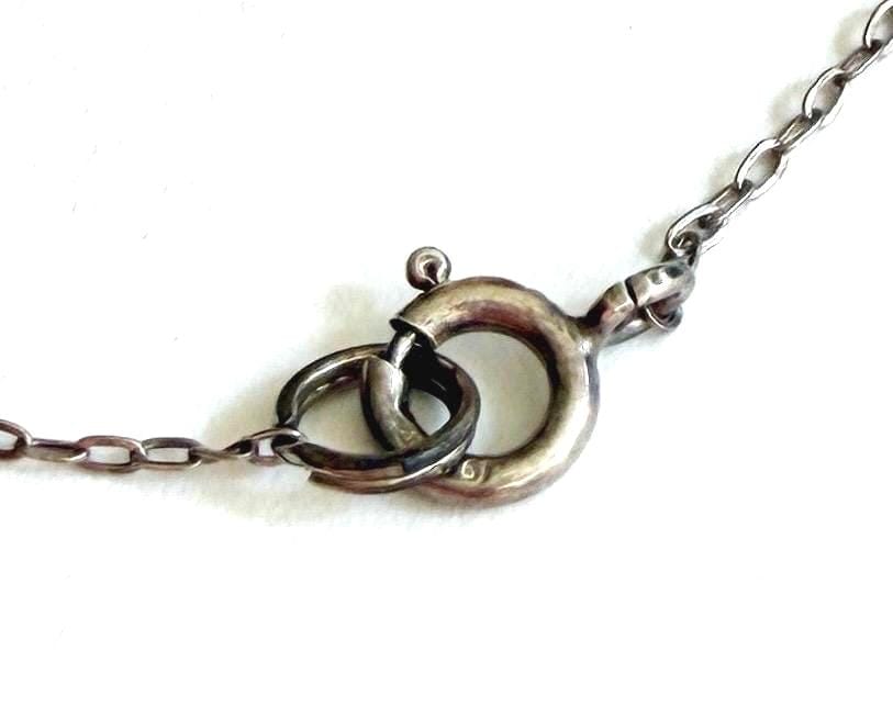 Vintage Navajo Cross Pendant Sterling Silver Necklace