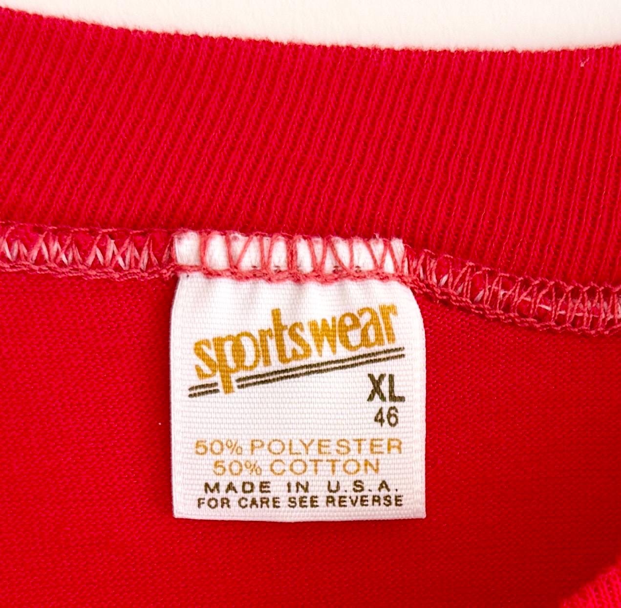 80s TWA Red Graphic Tshirt Vintage Trans World Airlines Tee
