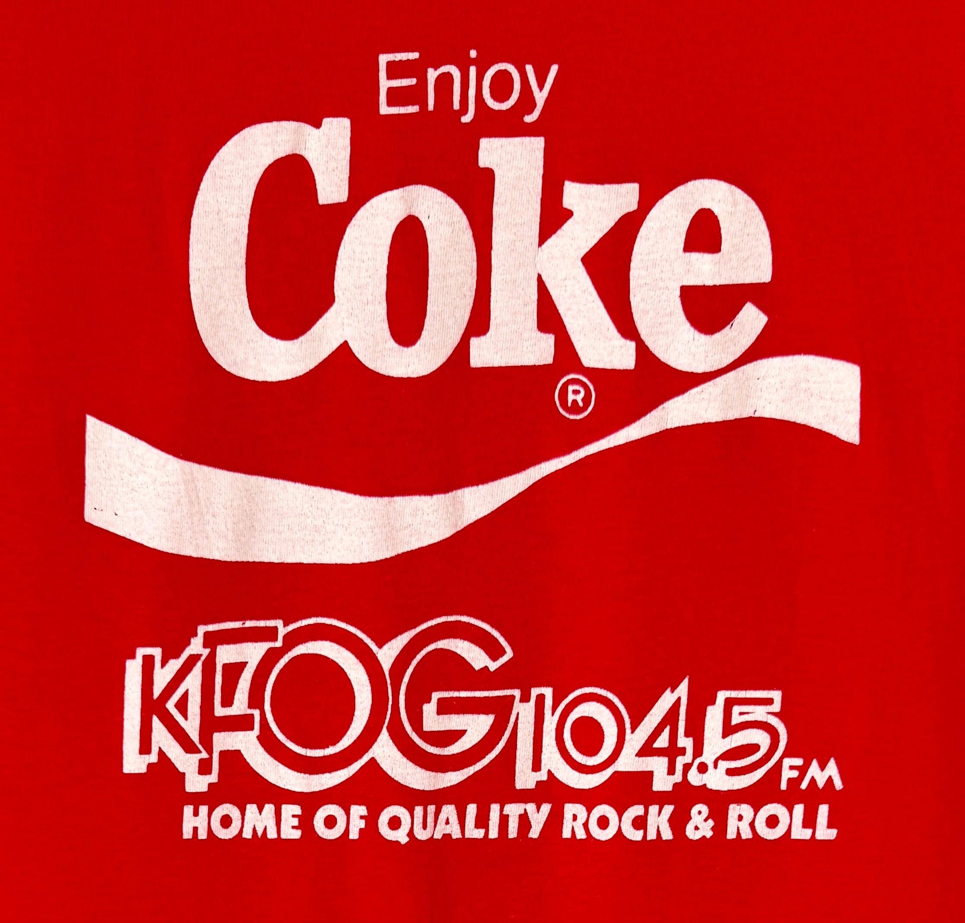 Genuine 80s Coke Tshirt Red Hands Across The Golden Gate San Francisco