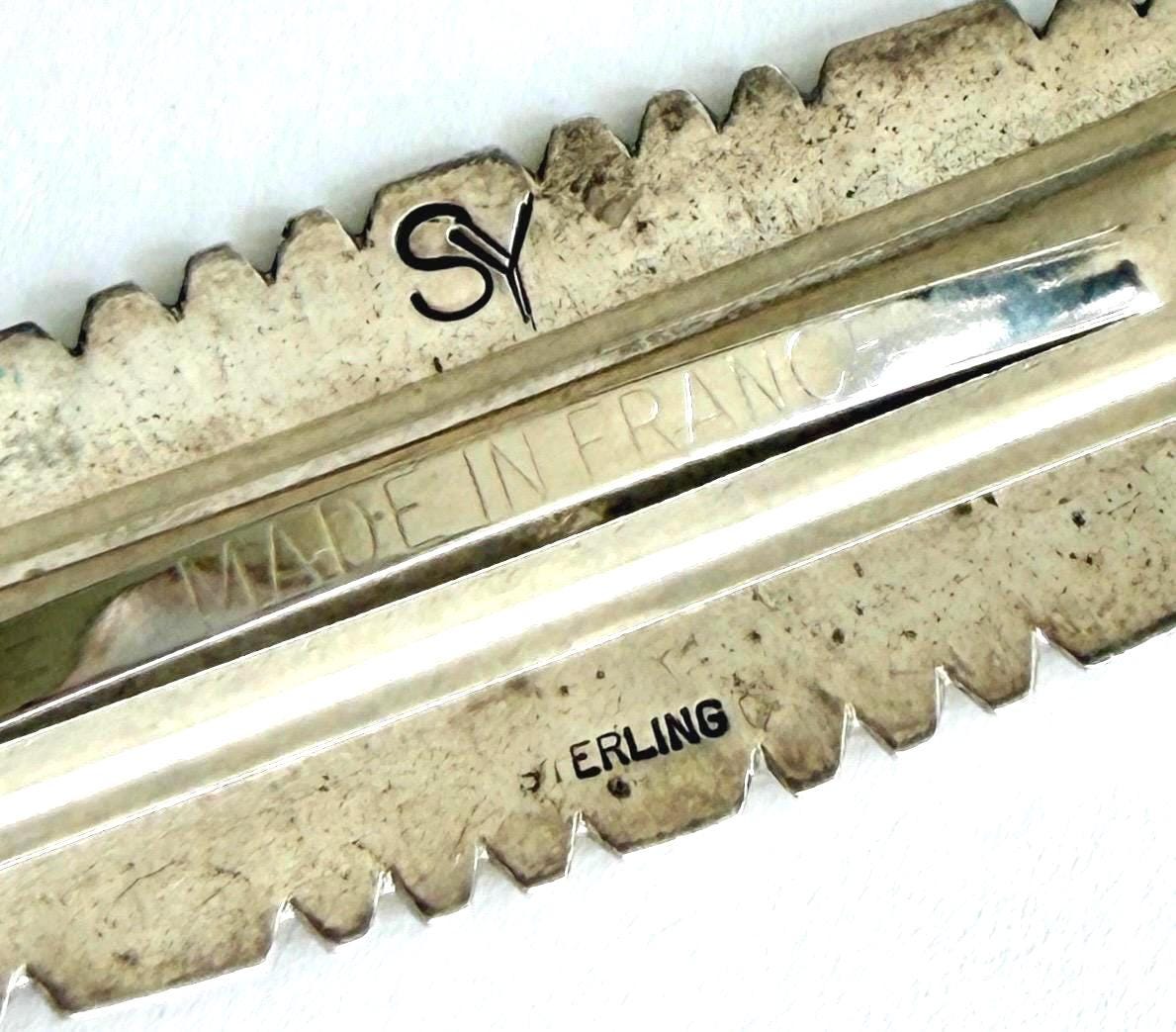 Vintage Navajo Sterling Silver Barrette Hair Clip
