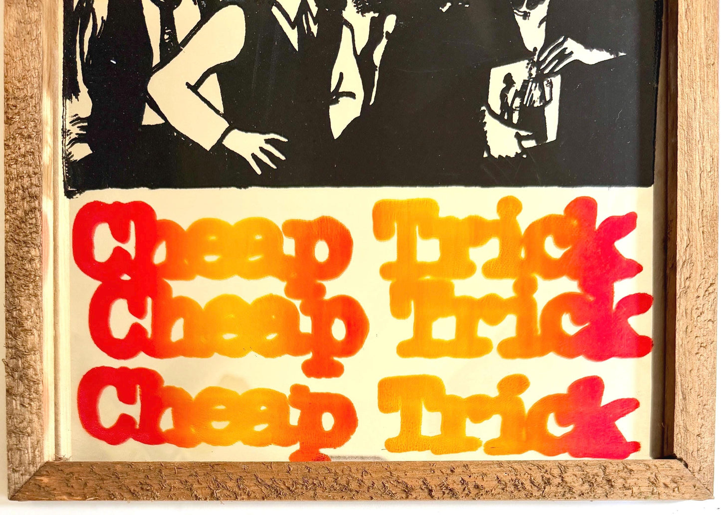 Vintage Cheap Trick Band Mirror 70s 80s Rock and Roll Memorabilia