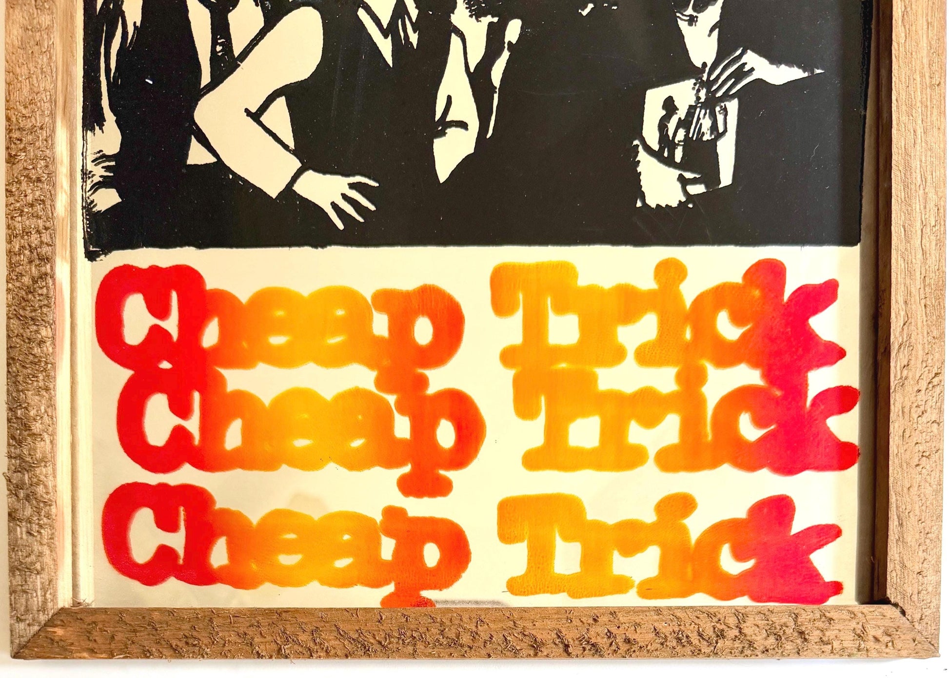 Vintage Cheap Trick Band Mirror 70s 80s Rock and Roll Memorabilia