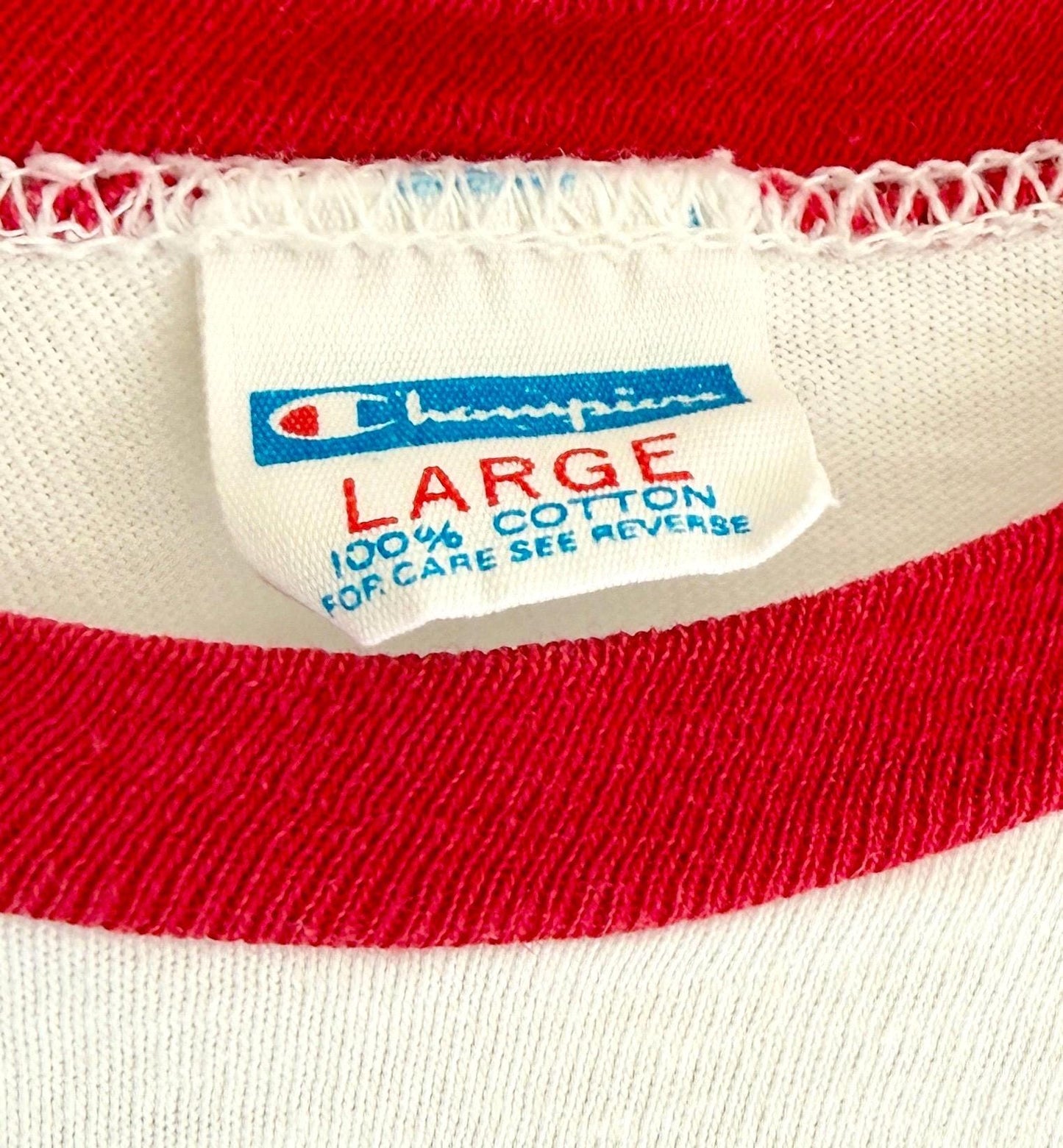 Vintage 70s SMU Cheerleaders Ringer Tshirt Southern Methodist University Mustangs