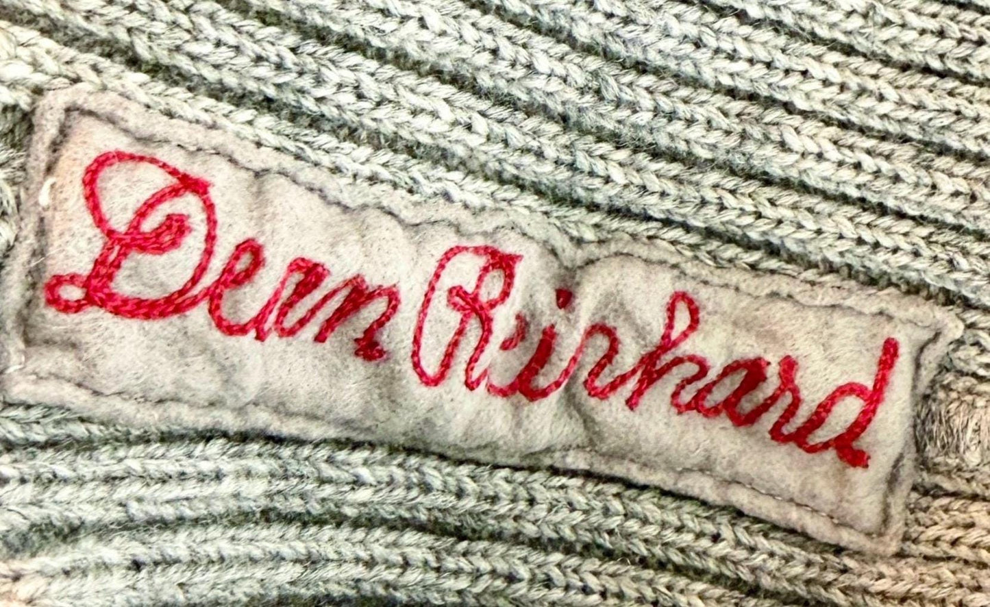 Vintage 60s Gray Wool Varsity Sweater 1962 Jim Flynn Sporting Goods