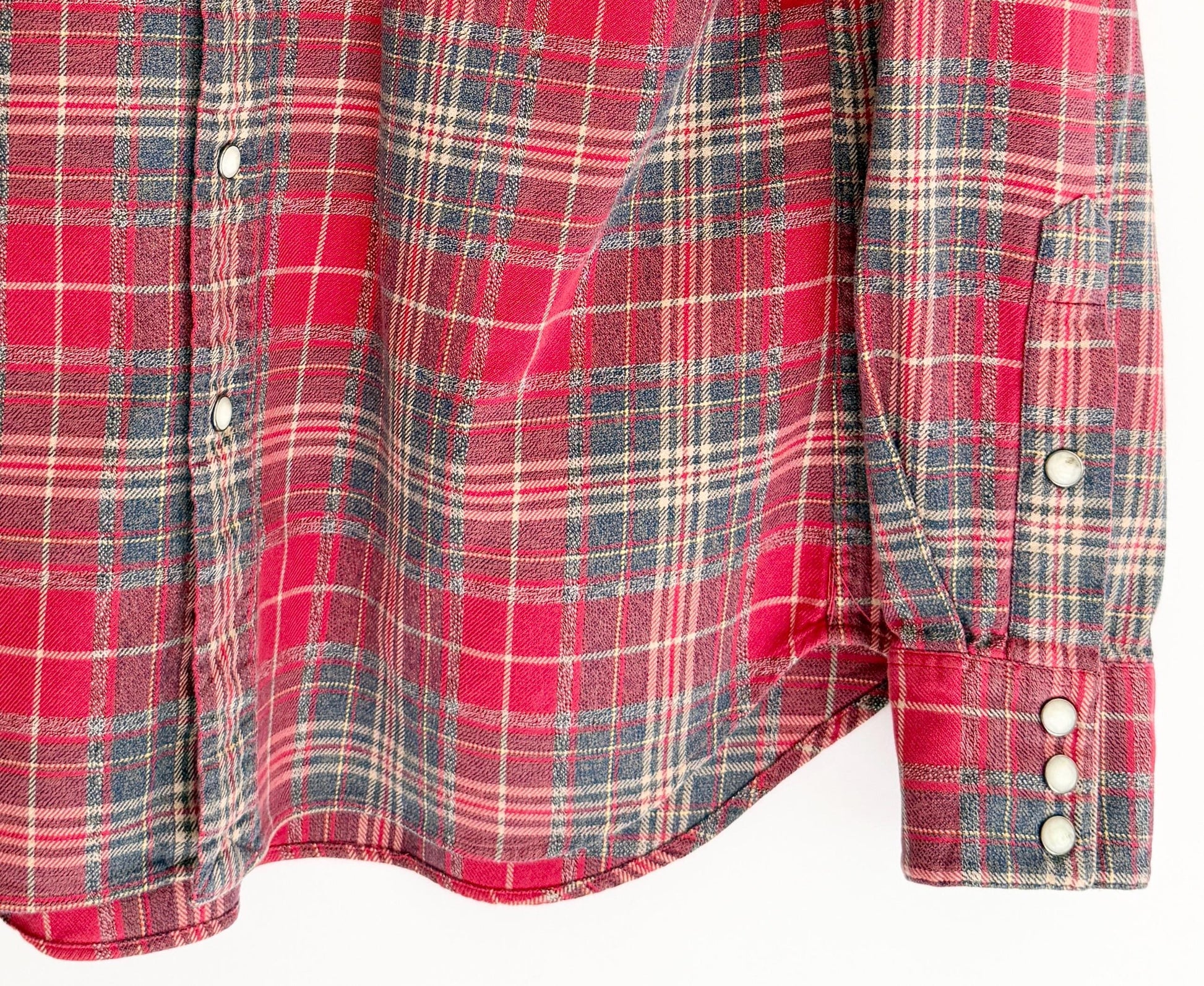 Vintage Polo Ralph Lauren Western Shirt Red Plaid 80s 90s