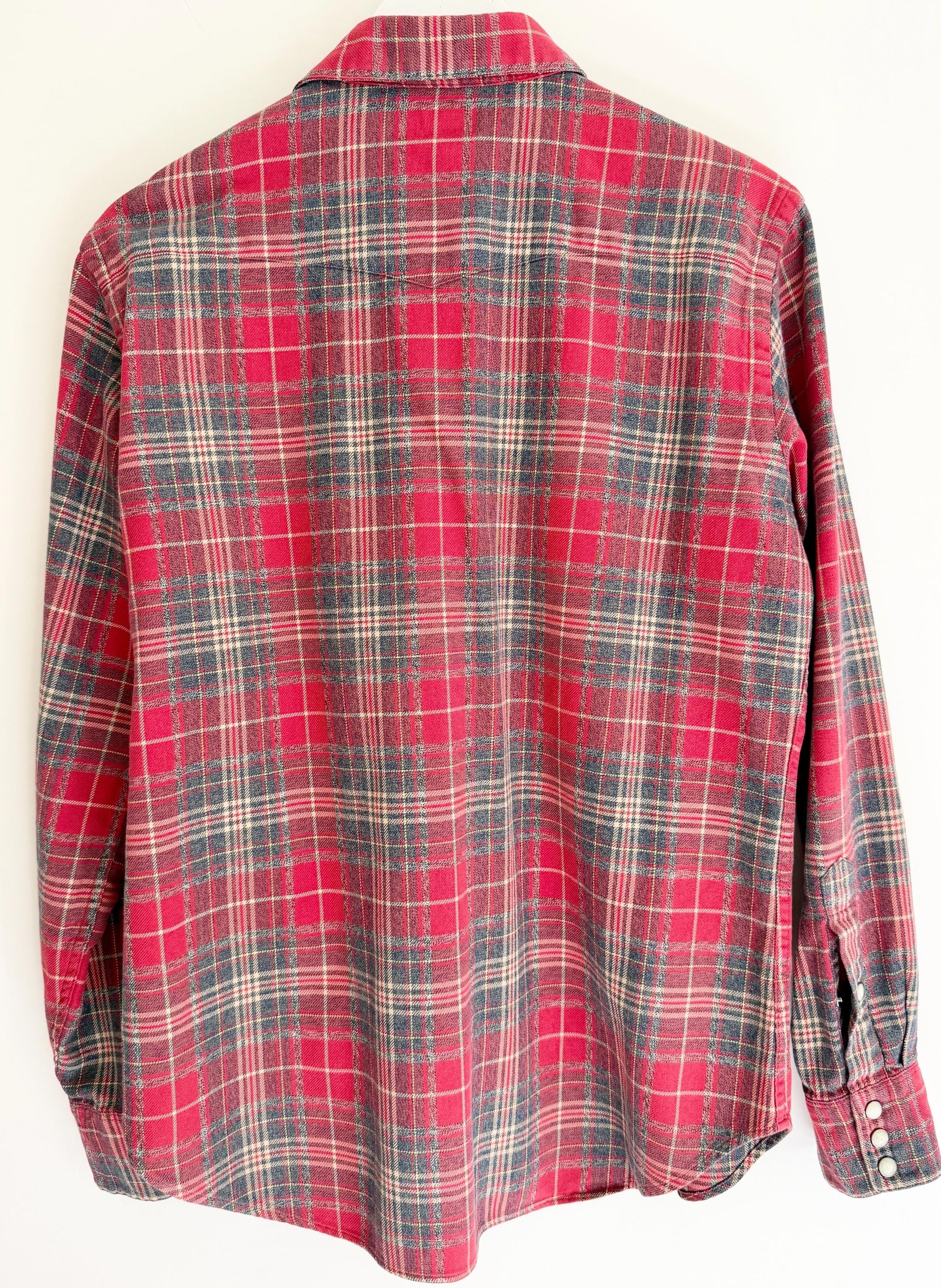 Vintage Polo Ralph Lauren Western Shirt Red Plaid 80s 90s