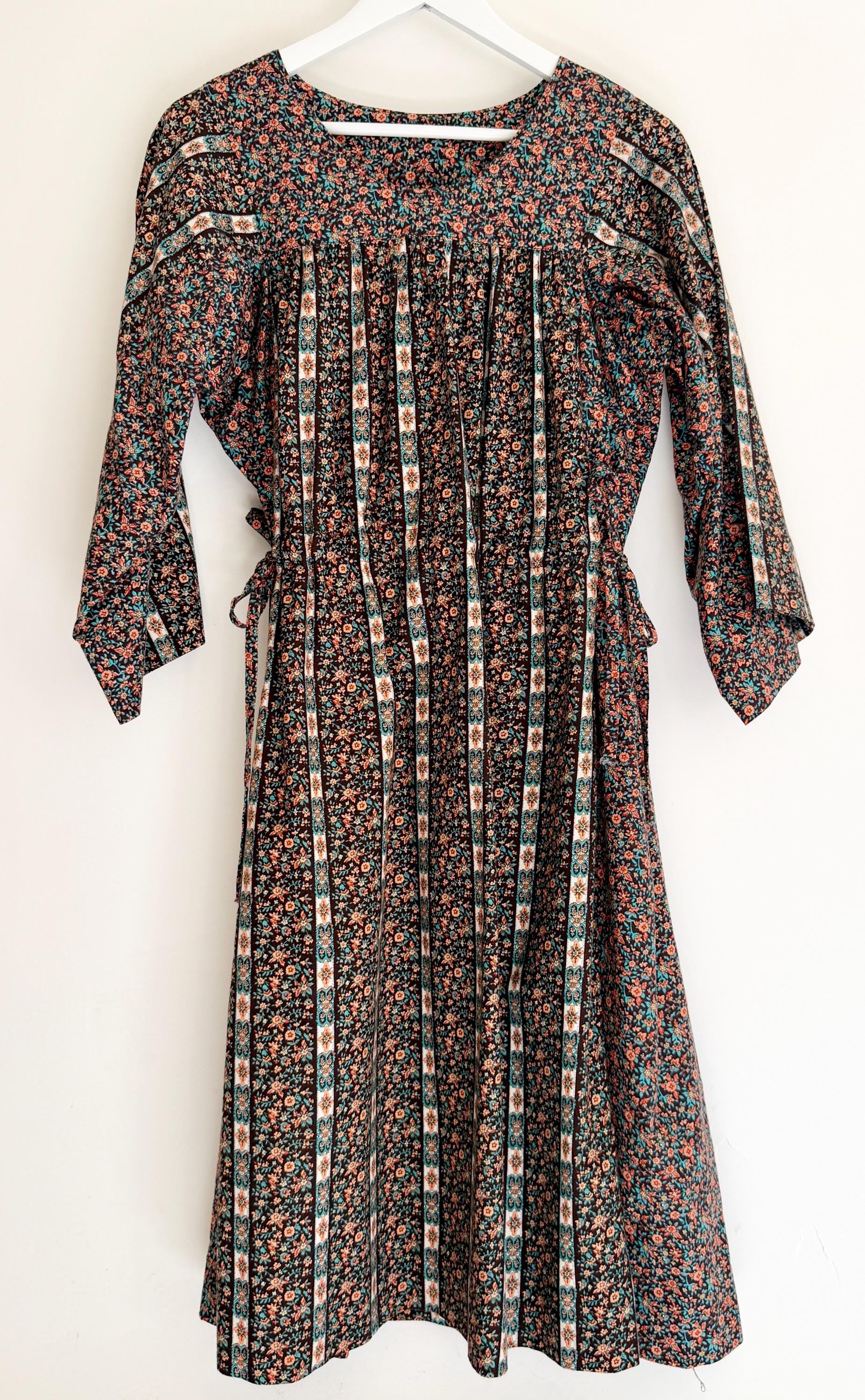 Handmade Floral Prairie Dress Romantic Western Boho