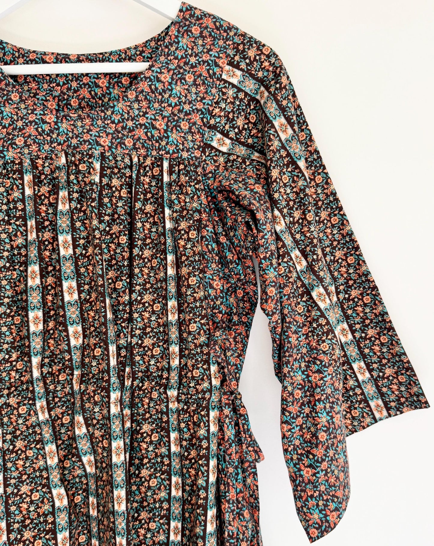 Handmade Floral Prairie Dress Romantic Western Boho