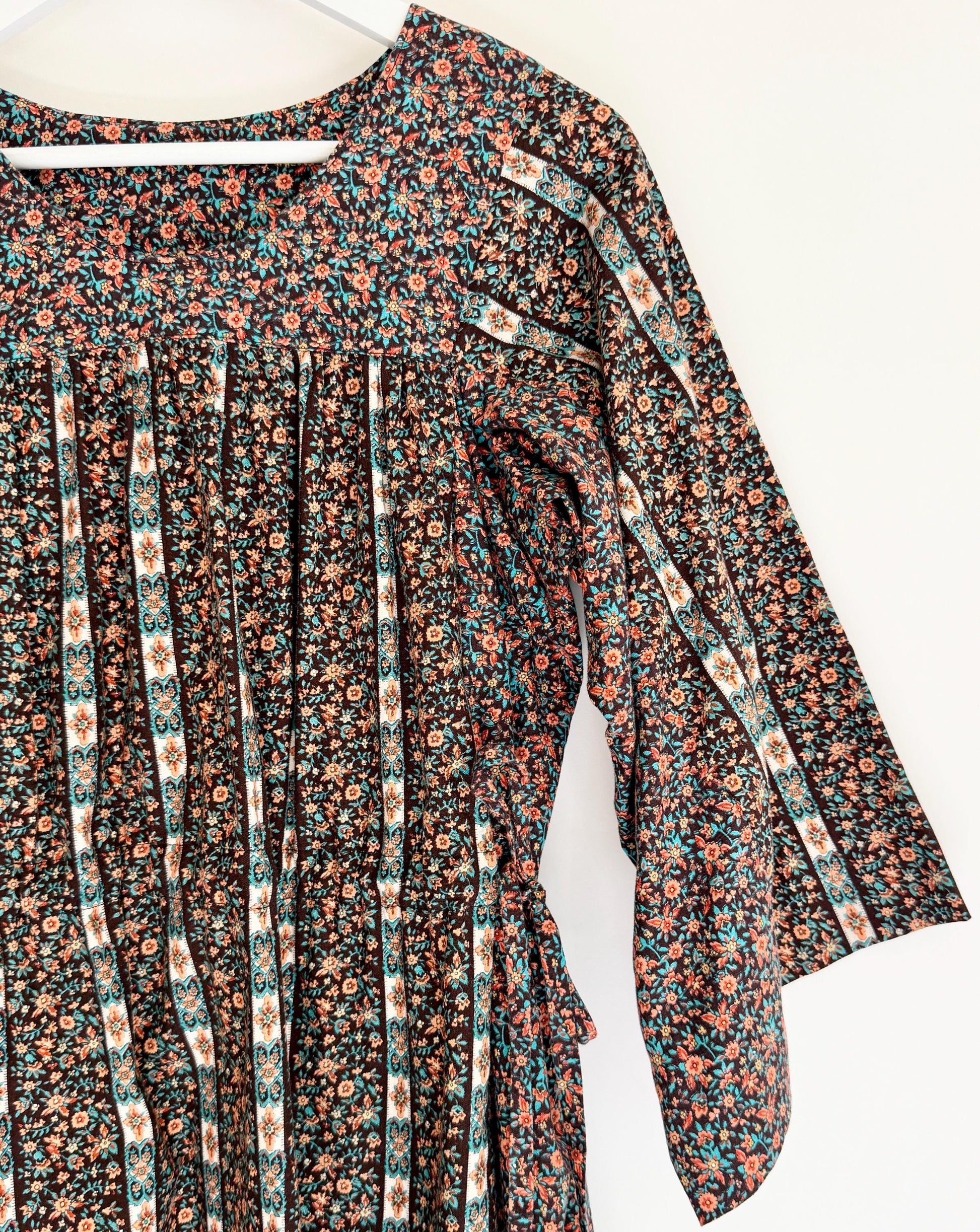 Handmade Floral Prairie Dress Romantic Western Boho