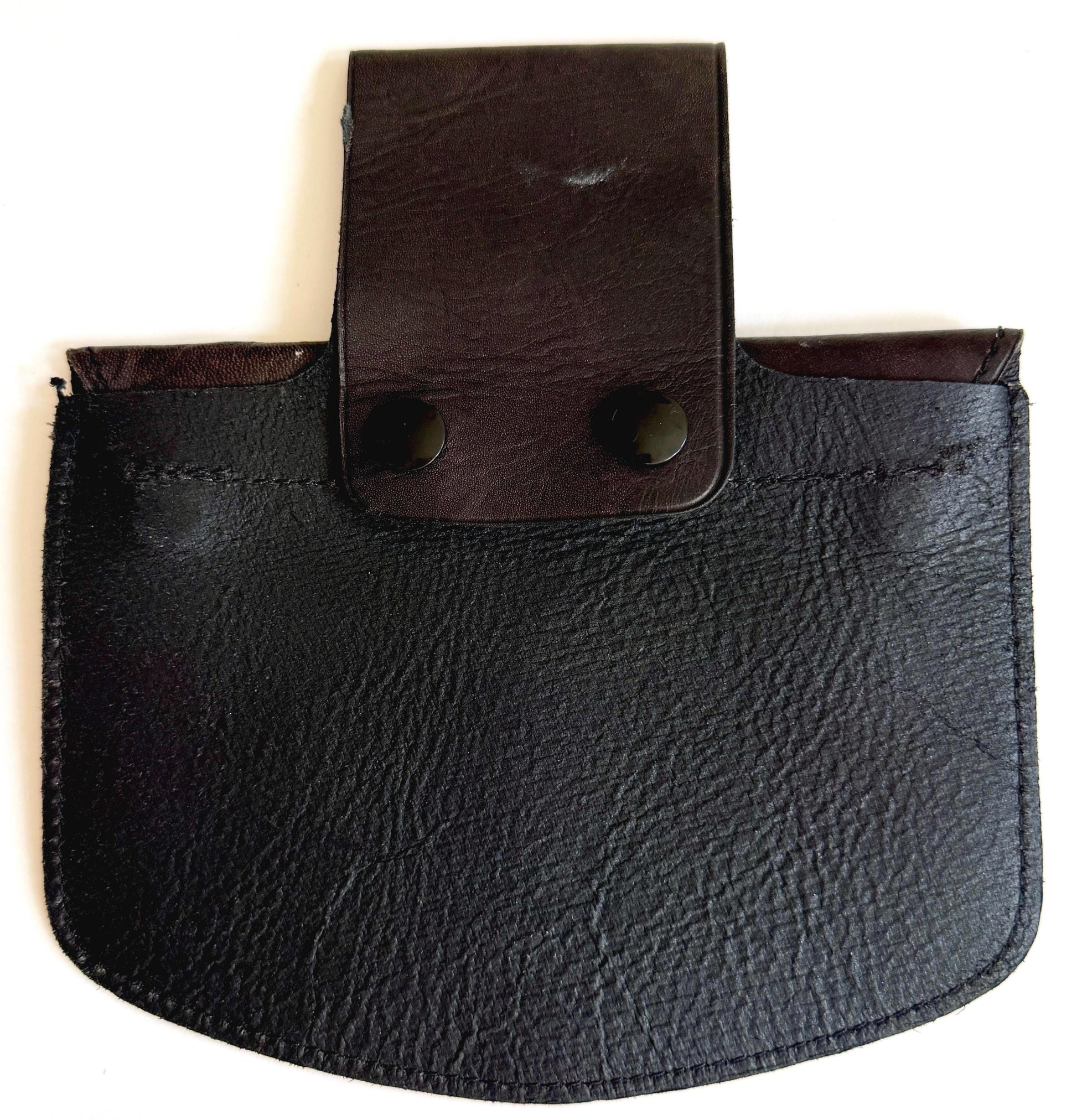 Vintage Harley Davidson Leather Belt Pouch Biker Bag