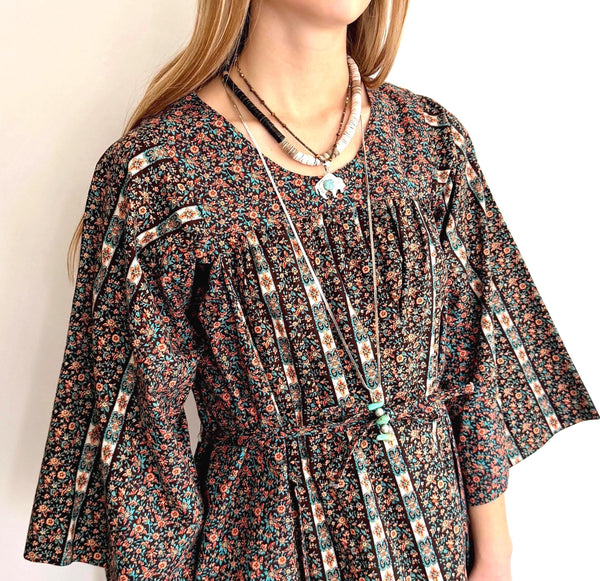 Handmade Floral Prairie Dress Romantic Western Boho
