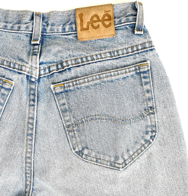 Vintage LEE Jeans 80s 90s High Waist Light Wash Denim