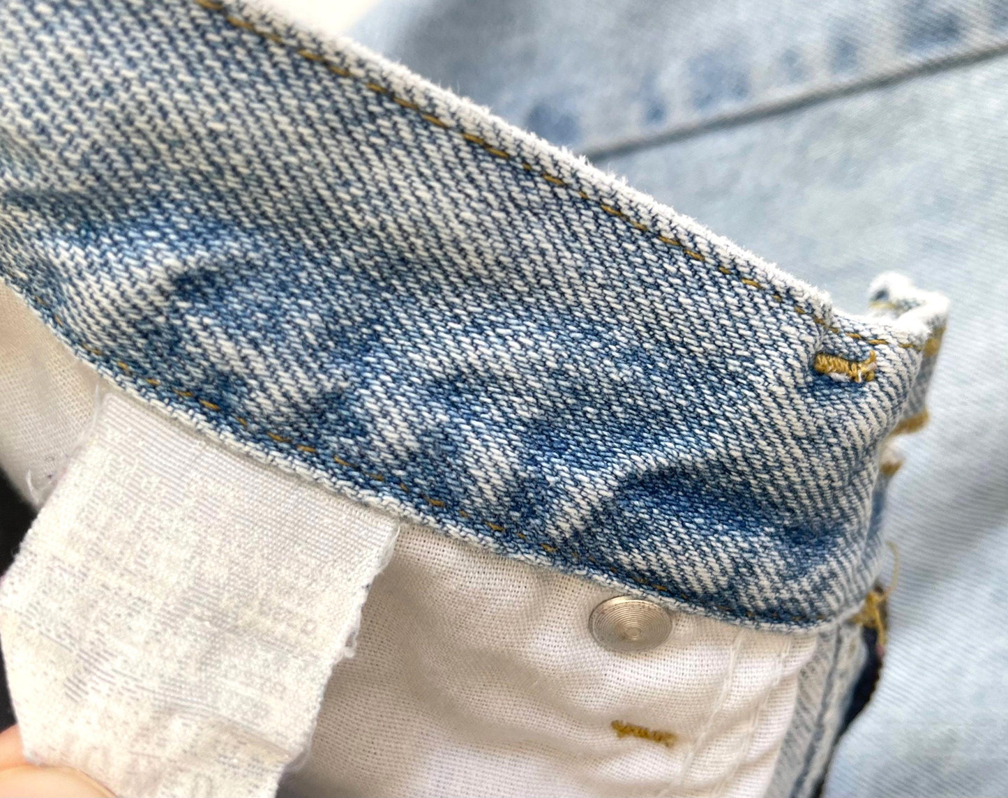 Vintage LEE Jeans 80s 90s High Waist Light Wash Denim