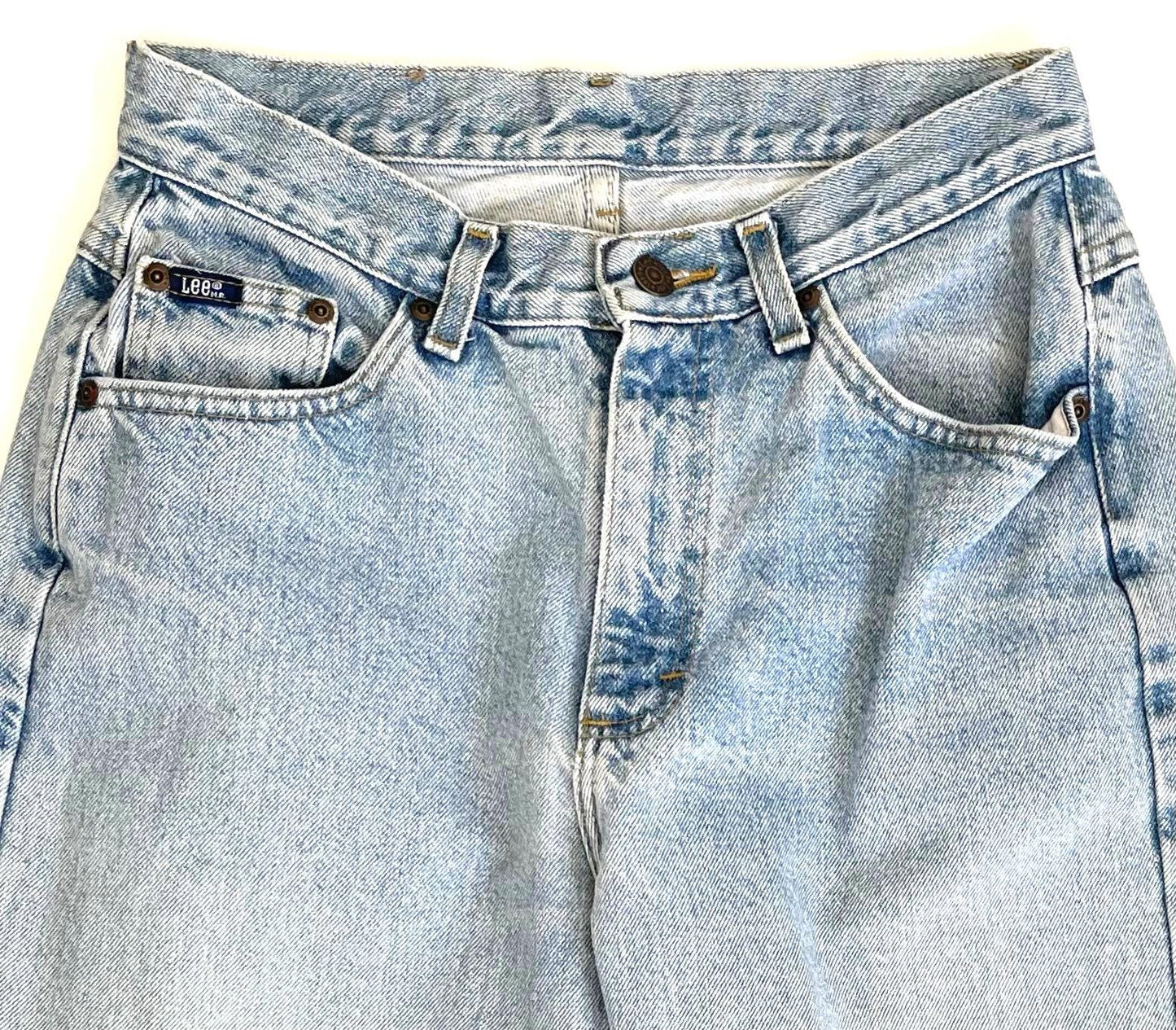 Vintage LEE Jeans 80s 90s High Waist Light Wash Denim