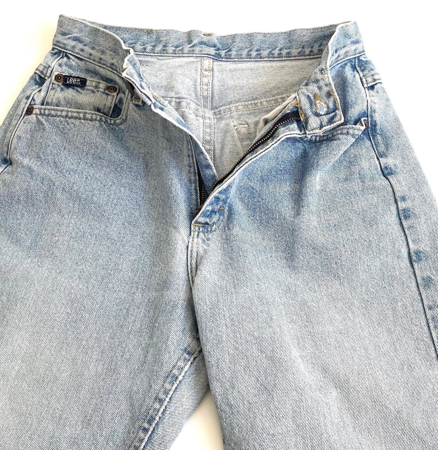 Vintage LEE Jeans 80s 90s High Waist Light Wash Denim