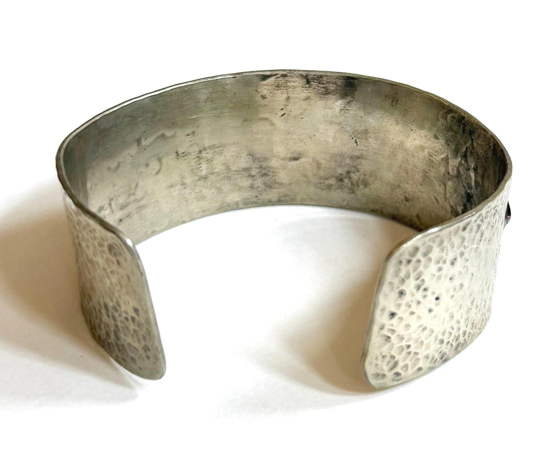 Vintage Southwest Thunderbird Cuff Bracelet Mixed Metals