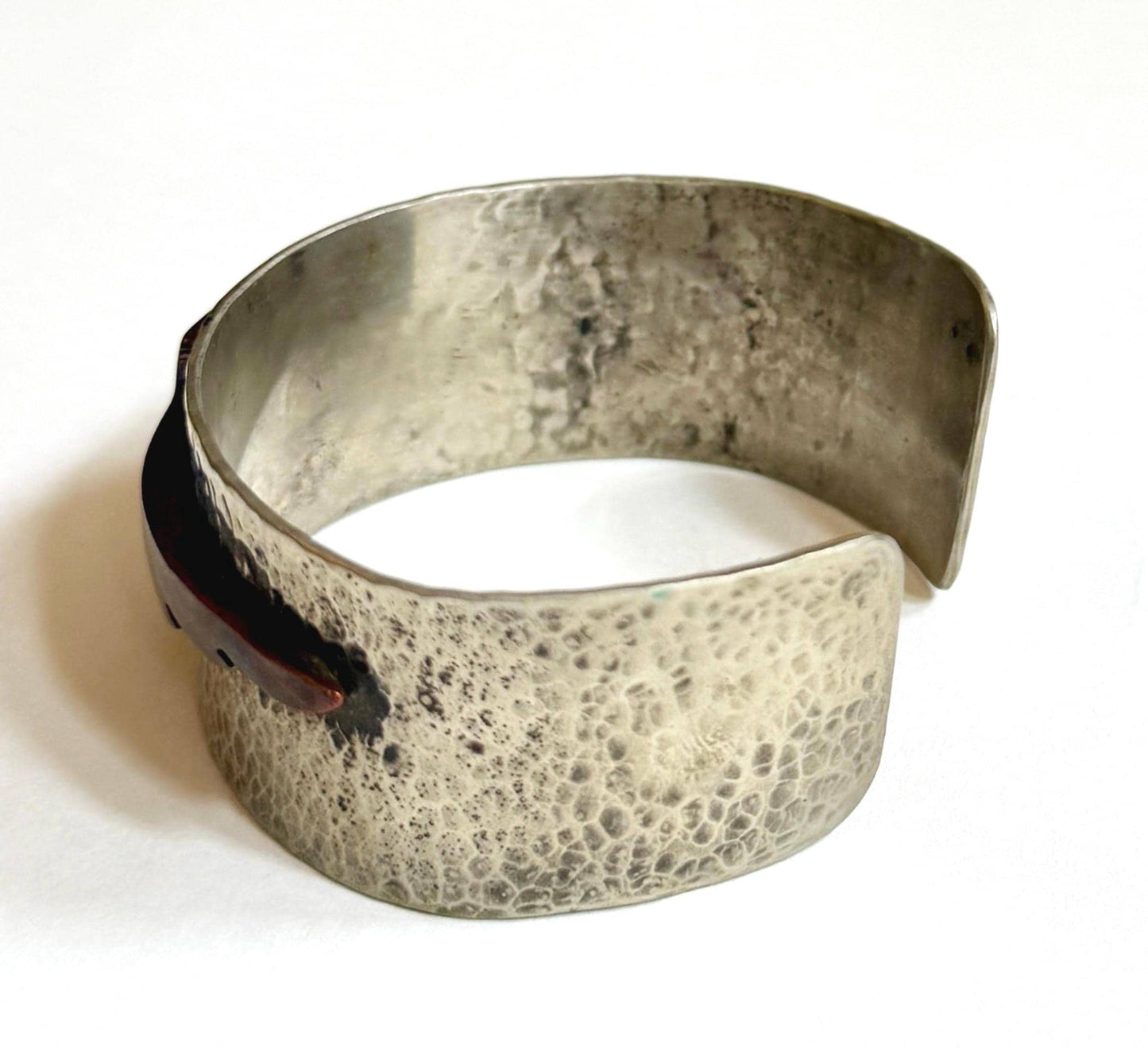 Vintage Southwest Thunderbird Cuff Bracelet Mixed Metals