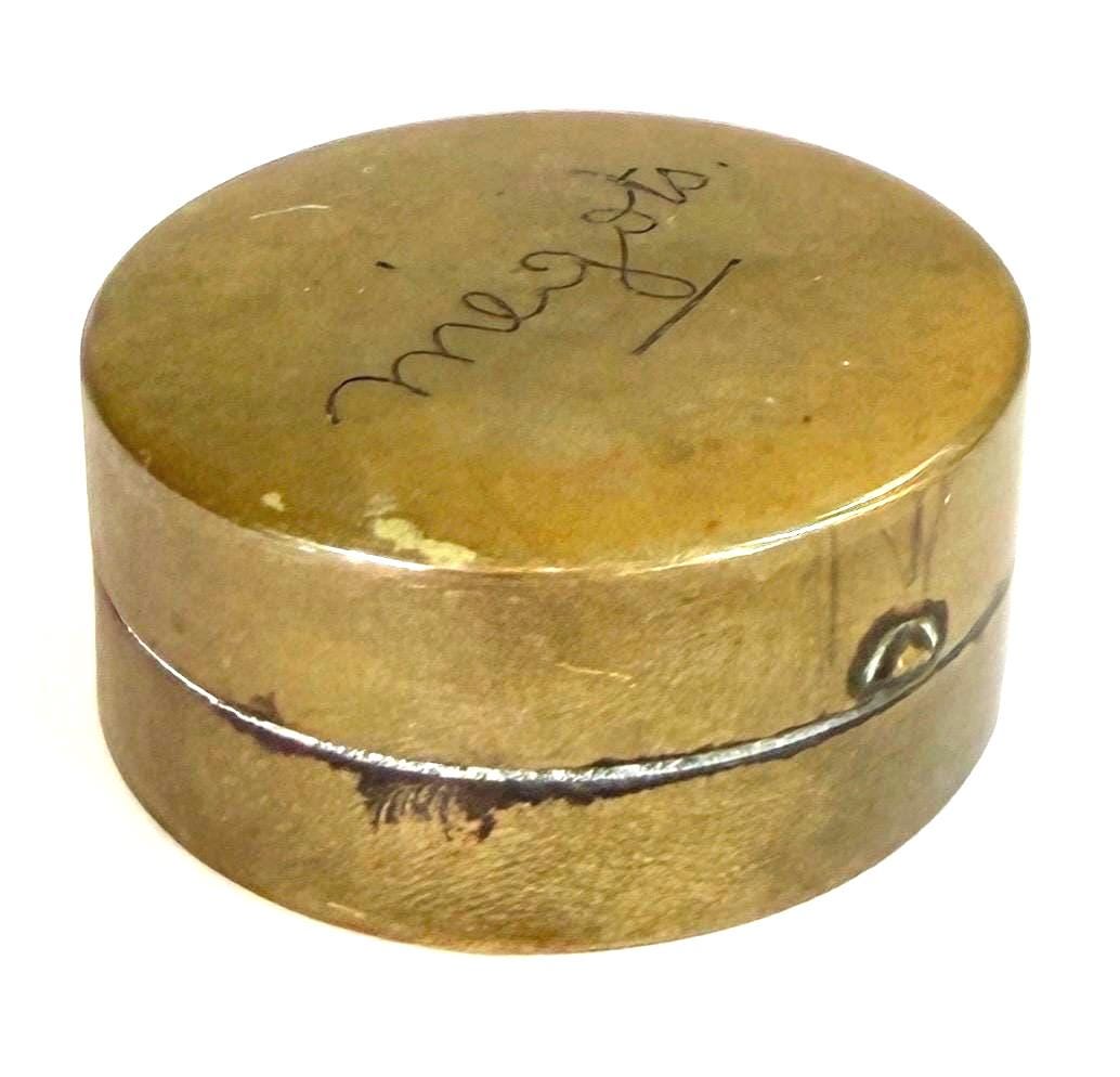 Rare French Mégots Box Vintage Ed Pinaut Paris Brass Cigarette Butt Case