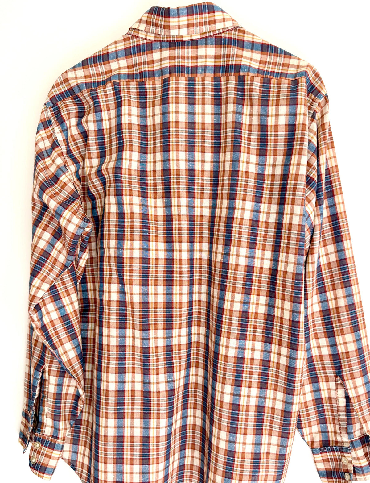 Vintage Levi Strauss Plaid Mens Shirt 1980 Olympic Games