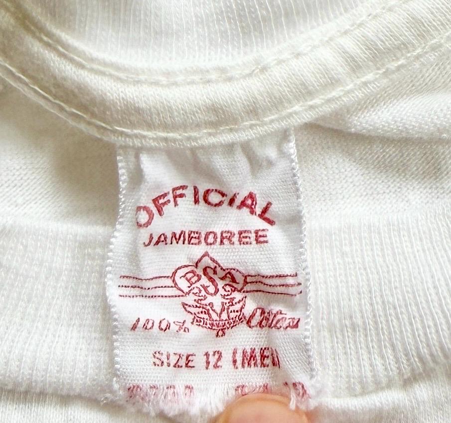 60s Boy Scouts Tshirt 1960 Official National Jamboree Colorado Springs Boys White Graphic Tee