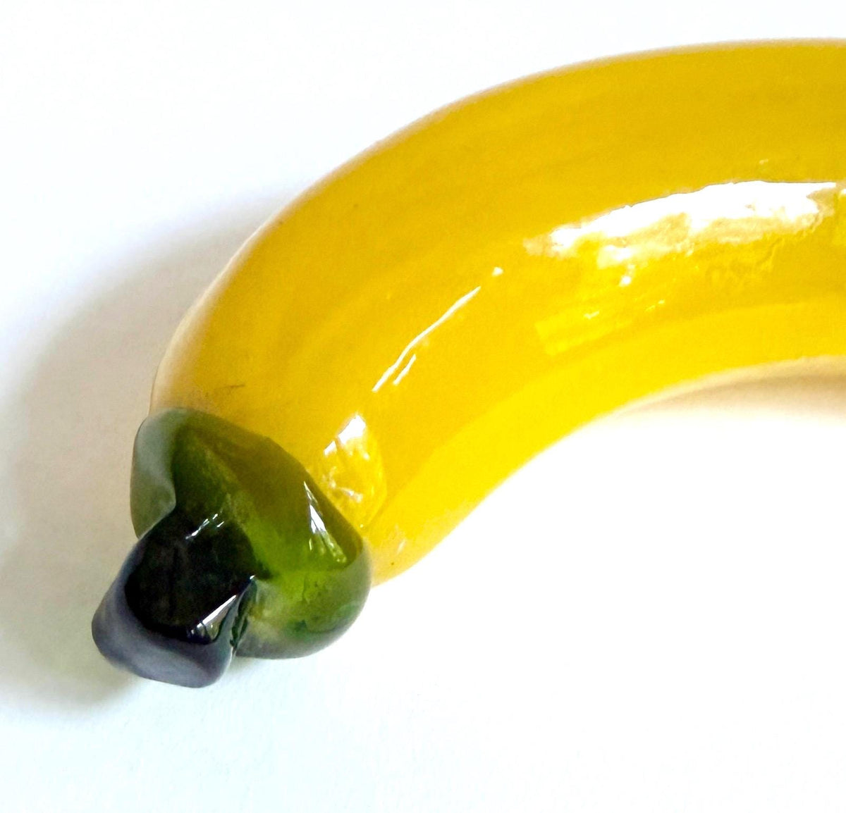 Vintage Banana Glass Sculpture Murano Fruit
