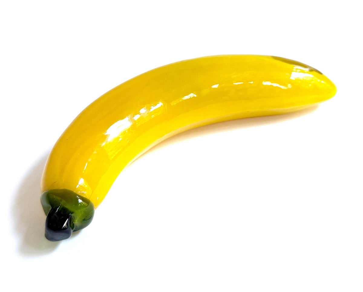 Vintage Banana Glass Sculpture Murano Fruit