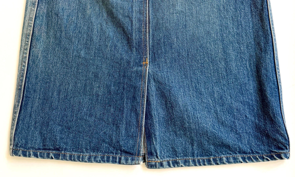 Vintage French Denim Skirt Made in France