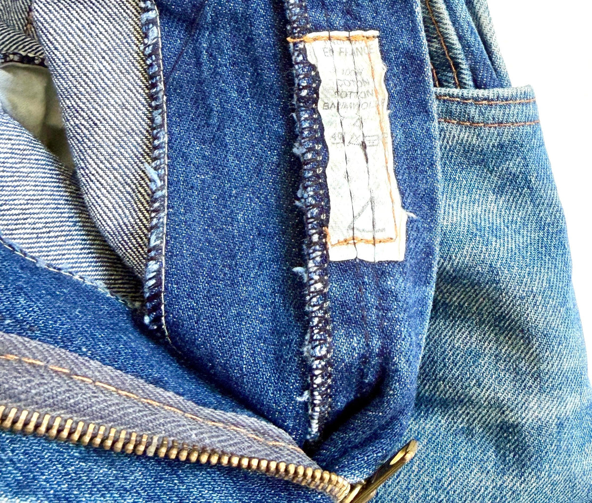 Vintage French Denim Skirt Made in France
