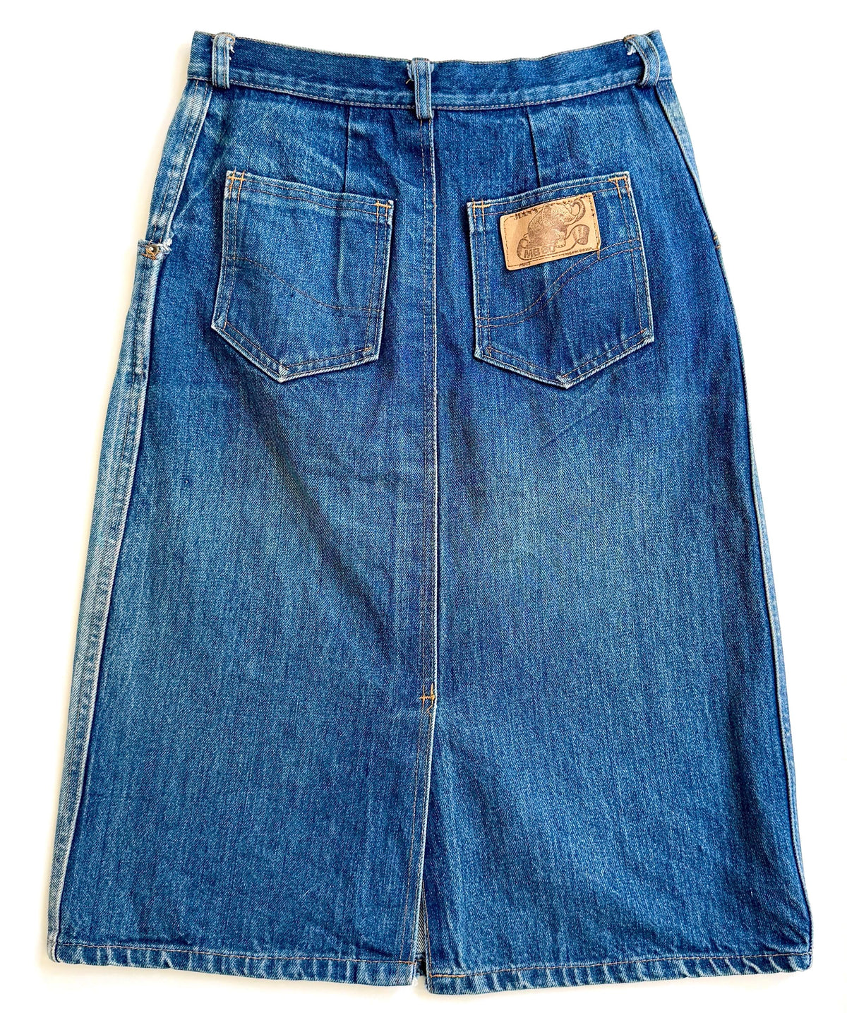 Vintage French Denim Skirt Made in France