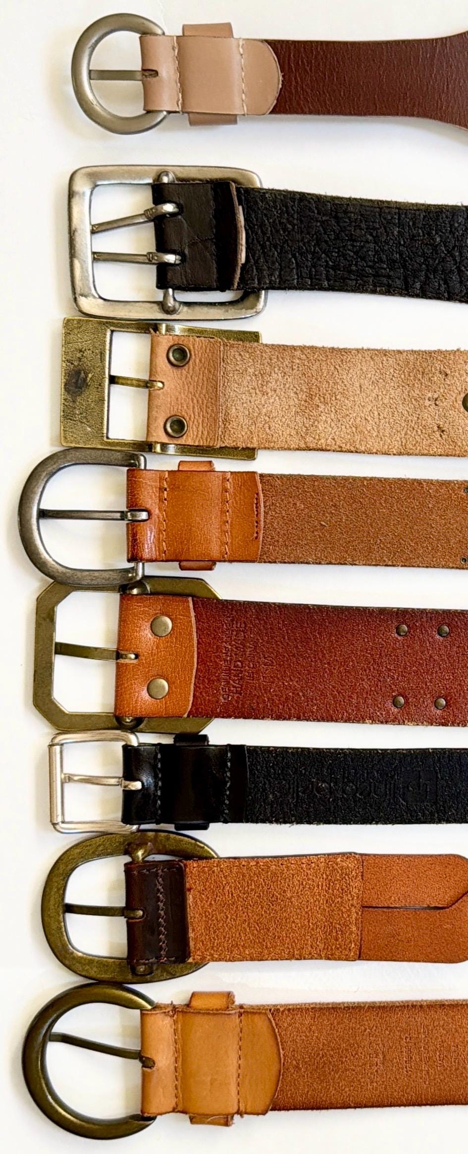 Vintage Studded Belt Brown Western Rock & Roll Y2K Styles