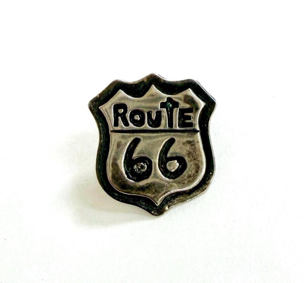 Vintage Route 66 Pin Fred Harvey Era Native American Signed Sterling Silver