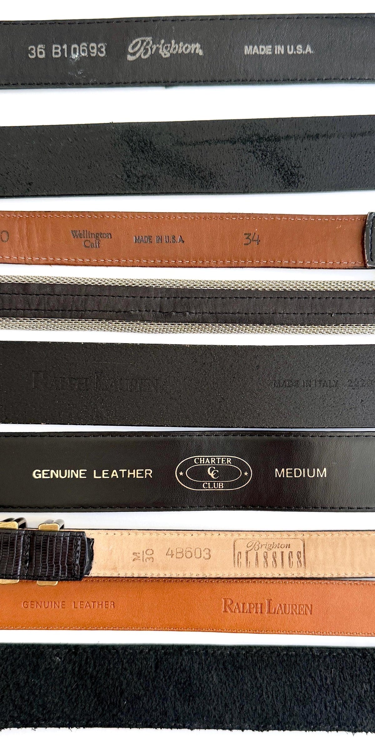 Vintage Black Leather Belt 80s 90s Neutral Minimalist Womens Dress Belts